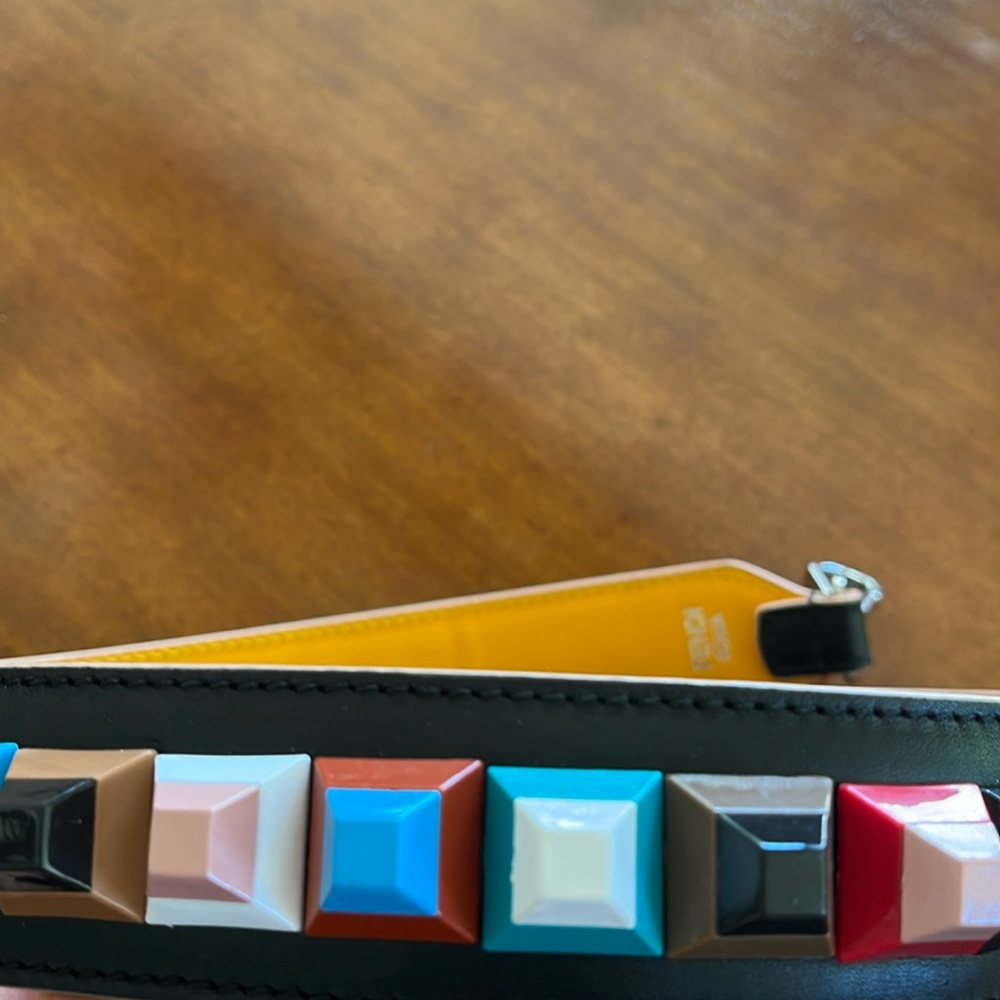 Fendi bag belt new multi color new 34 inches long